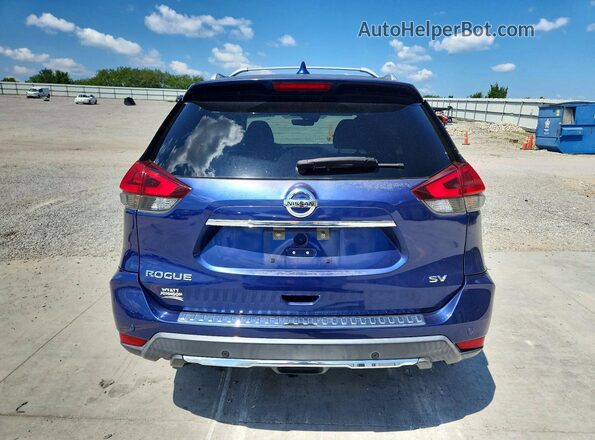 KNMAT2MT1KP553147 2019 NISSAN ROGUE Blue Rear view
