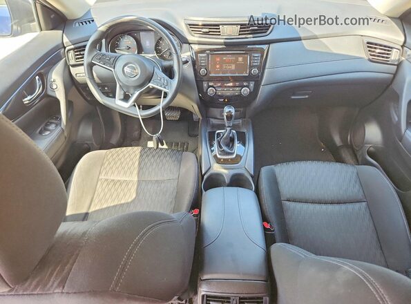 KNMAT2MT1KP553147 2019 NISSAN ROGUE Blue Dashboard view