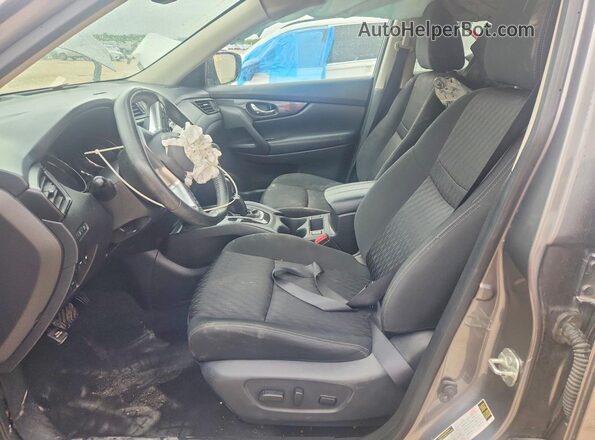 KNMAT2MT1KP555805 2019 NISSAN ROGUE Gray Widok wnętrza z przodu
