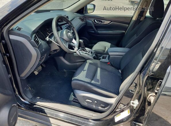 KNMAT2MT1LP525124 2020 NISSAN ROGUE Black Widok wnętrza z przodu