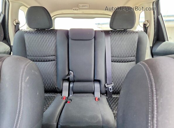 KNMAT2MT1LP525124 2020 NISSAN ROGUE Black Widok tylnych siedzeń