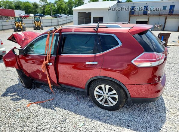KNMAT2MT2GP618238 2016 NISSAN ROGUE Orange Trasero izquierdo