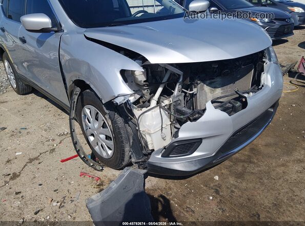 KNMAT2MT2GP678536 2016 NISSAN ROGUE Silver Front view