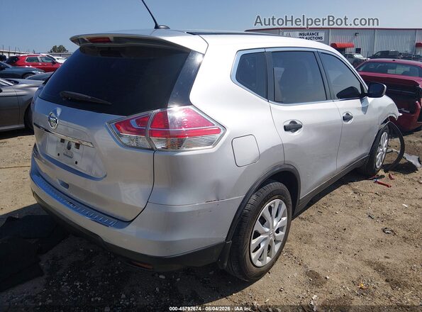 KNMAT2MT2GP678536 2016 NISSAN ROGUE Silver Rear right