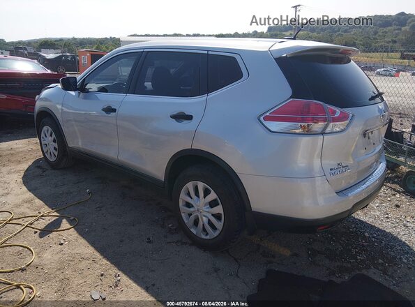 KNMAT2MT2GP678536 2016 NISSAN ROGUE Silver Rear left