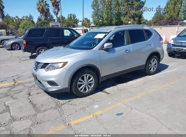 KNMAT2MT2GP684546 2016 NISSAN ROGUE Silver Przód lewy