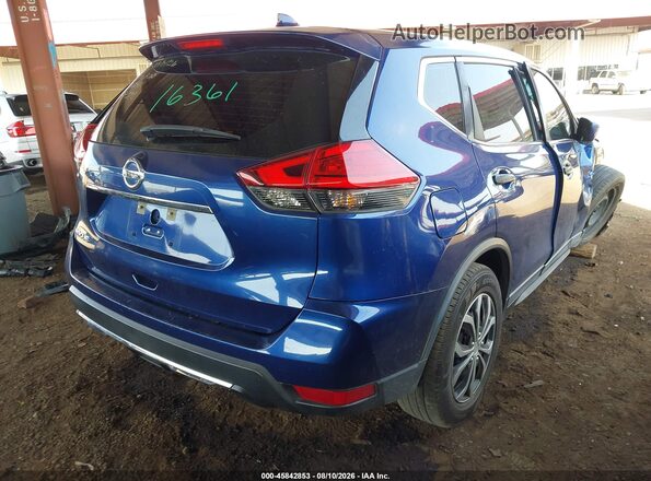 KNMAT2MT2HP577398 2017 NISSAN ROGUE Синий Задняя правая четверть