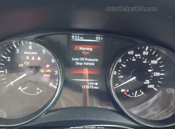 KNMAT2MT2HP577398 2017 NISSAN ROGUE Синий Вид задних сидений