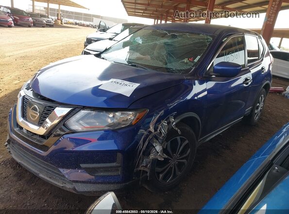 KNMAT2MT2HP577398 2017 NISSAN ROGUE Синий Передняя левая четверть