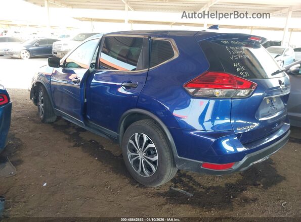 KNMAT2MT2HP577398 2017 NISSAN ROGUE Синий Задняя левая четверть