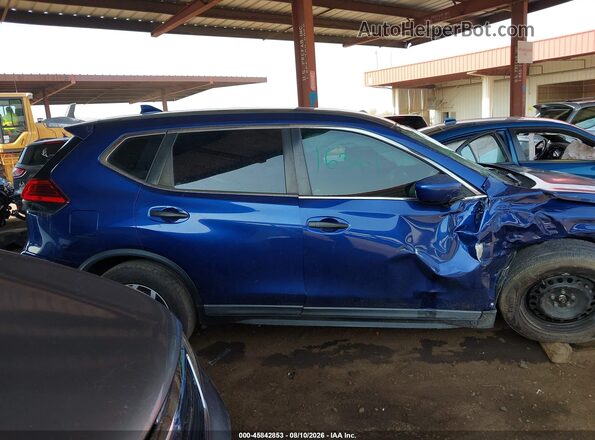 KNMAT2MT2HP577398 2017 NISSAN ROGUE Синий Вид задней части салона