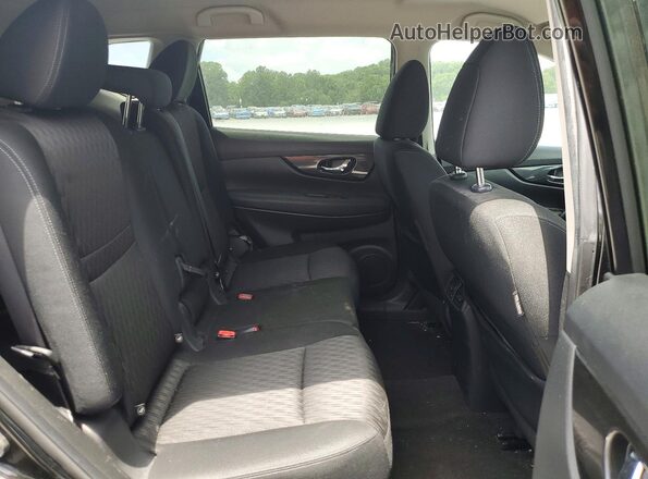 KNMAT2MT2JP547940 2018 NISSAN ROGUE Black Widok tylnych siedzeń