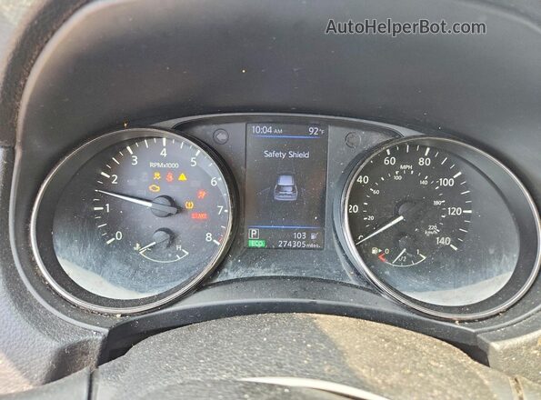 KNMAT2MT2JP552751 2018 NISSAN ROGUE White Widok zestawu wskaźników