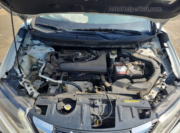 KNMAT2MT2JP552751 2018 NISSAN ROGUE White Widok komory silnika