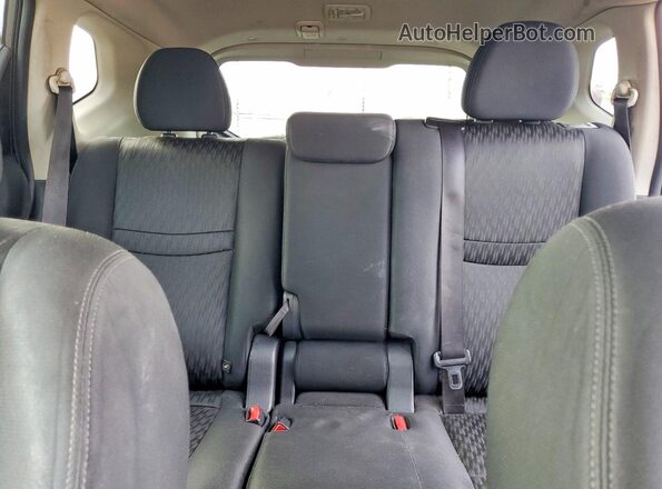 KNMAT2MT2JP588844 2018 NISSAN ROGUE Gray Հետևի նստատեղերի տեսք