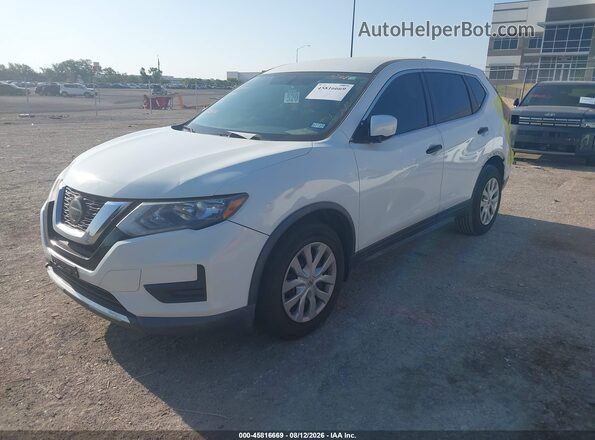 KNMAT2MT2JP602628 2018 NISSAN ROGUE White Առջևի ձախ երեք քառորդ տեսարան