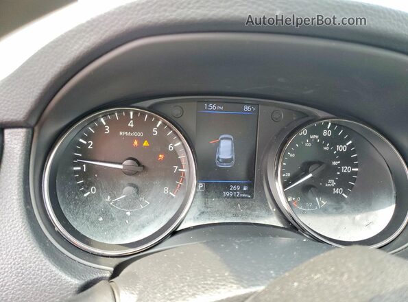 KNMAT2MT2JP611068 2018 NISSAN ROGUE Blue Instrument cluster view