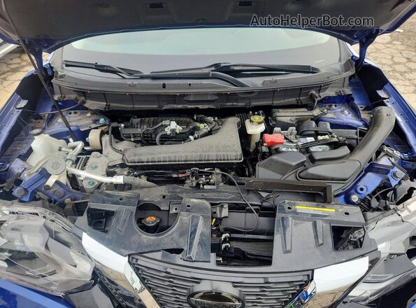 KNMAT2MT2JP611068 2018 NISSAN ROGUE Blue Engine compartment view