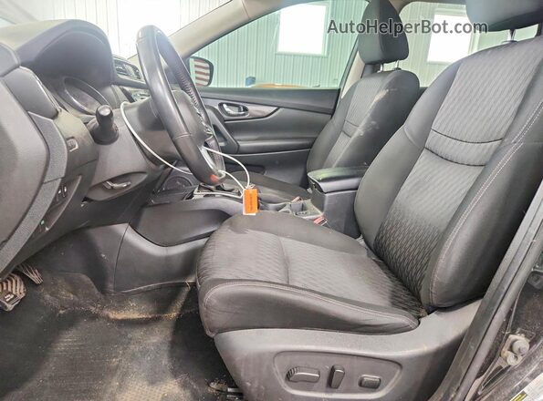 KNMAT2MT2KP523199 2019 NISSAN ROGUE Black Вид салону спереду