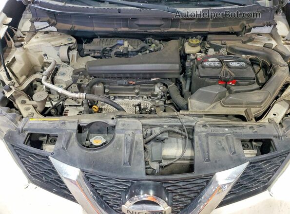 KNMAT2MT3GP595875 2016 NISSAN ROGUE White Widok wnętrza z tyłu
