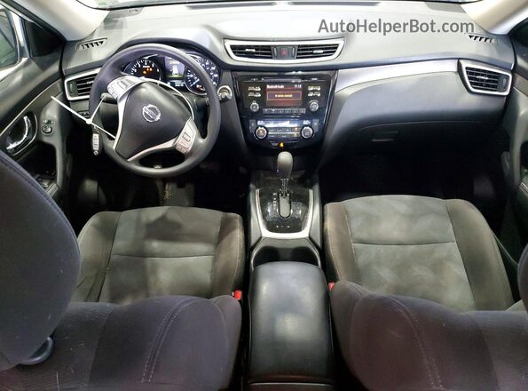 KNMAT2MT3GP595875 2016 NISSAN ROGUE White Widok deski rozdzielczej