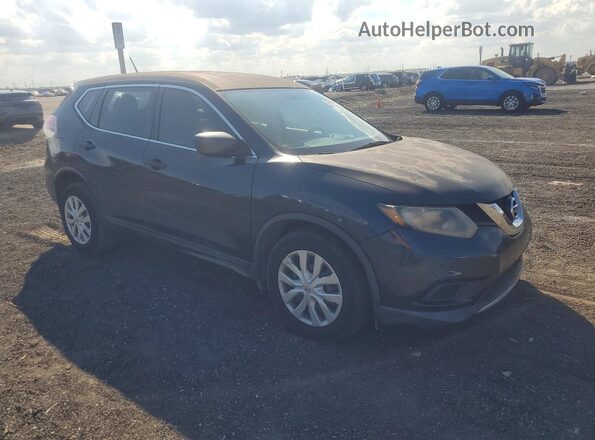 KNMAT2MT3GP602050 2016 NISSAN ROGUE Blue Вид панелі приладів