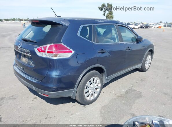 KNMAT2MT3GP613338 2016 NISSAN ROGUE Blue Rear right