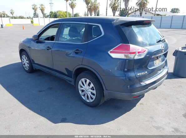 KNMAT2MT3GP613338 2016 NISSAN ROGUE Blue Rear left
