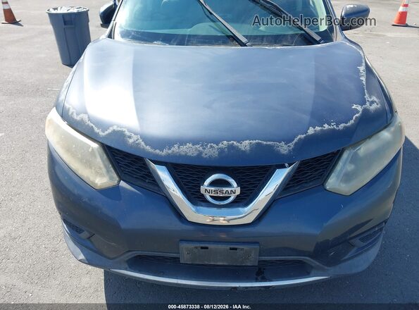KNMAT2MT3GP613338 2016 NISSAN ROGUE Blue Front view