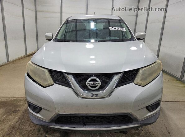 KNMAT2MT3GP638188 2016 NISSAN ROGUE Silver Դիմացի տեսք