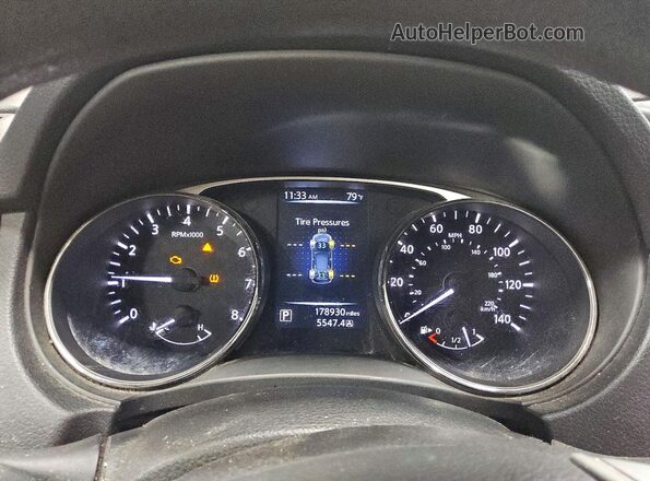 KNMAT2MT3GP638188 2016 NISSAN ROGUE Silver Սարքավորումների վահանակի տեսք