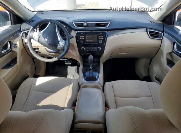 KNMAT2MT3GP672440 2016 NISSAN ROGUE Blue Առջևի վահանակի տեսք