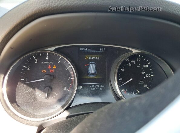 KNMAT2MT3GP672440 2016 NISSAN ROGUE Blue Սարքավորումների վահանակի տեսք