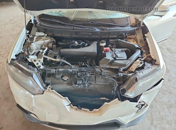 KNMAT2MT3GP717893 2016 NISSAN ROGUE White ძრავის განყოფილების ხედი