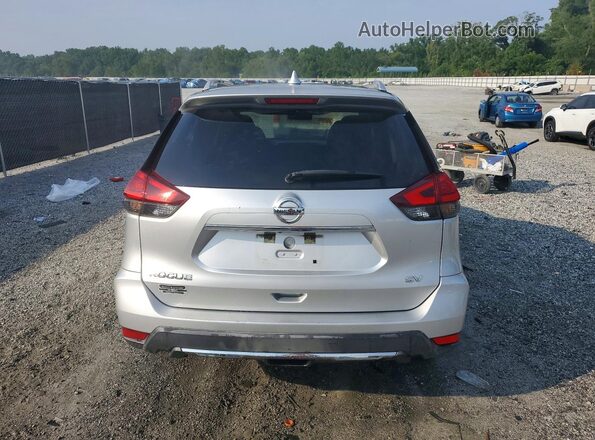 KNMAT2MT3HP503925 2017 NISSAN ROGUE Silver Вид ззаду