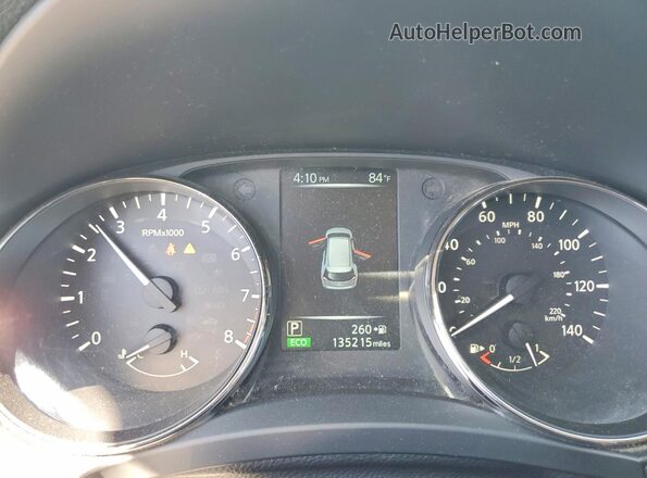 KNMAT2MT3HP532289 2017 NISSAN ROGUE Silver Instrument cluster view