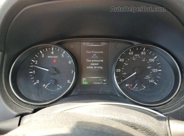 KNMAT2MT3HP564739 2017 NISSAN ROGUE Black Widok zestawu wskaźników