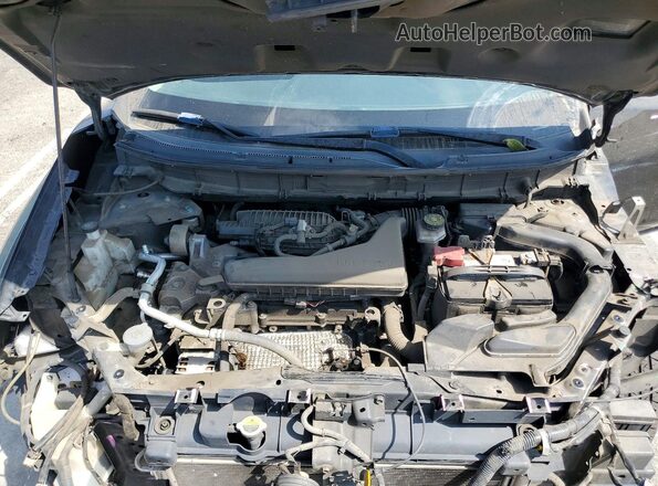 KNMAT2MT3HP564739 2017 NISSAN ROGUE Black Widok komory silnika