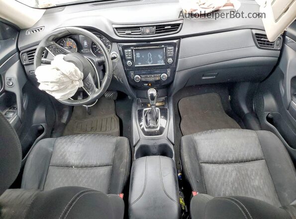 KNMAT2MT3HP565101 2017 NISSAN ROGUE Black წინა პანელის ხედი