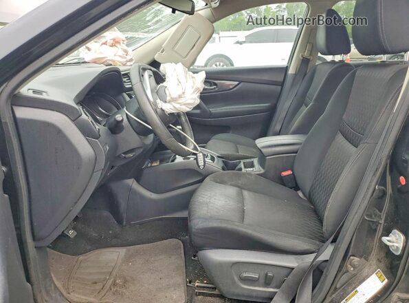 KNMAT2MT3HP565101 2017 NISSAN ROGUE Black წინა სალონის ხედი
