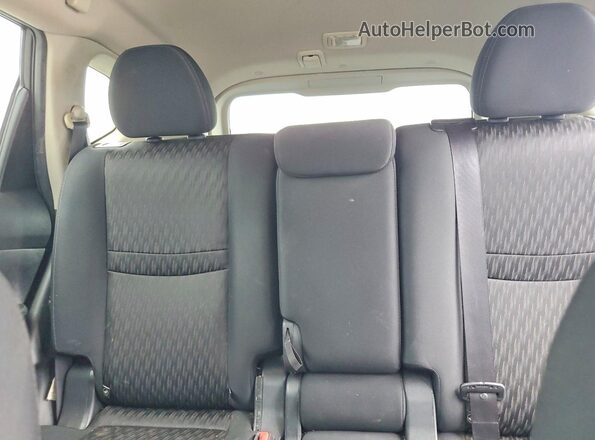 KNMAT2MT3HP565101 2017 NISSAN ROGUE Black უკანა სავარძლების ხედი