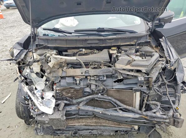 KNMAT2MT3HP565101 2017 NISSAN ROGUE Black ძრავის განყოფილების ხედი