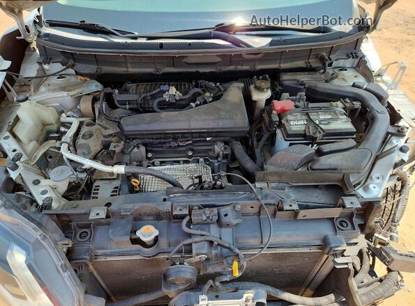 KNMAT2MT3JP602413 2018 NISSAN ROGUE Silver Widok komory silnika