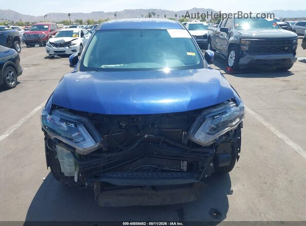 KNMAT2MT3JP622998 2018 NISSAN ROGUE Blue უკანა სალონის ხედი