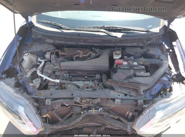 KNMAT2MT3JP622998 2018 NISSAN ROGUE Blue უკანა ხედი