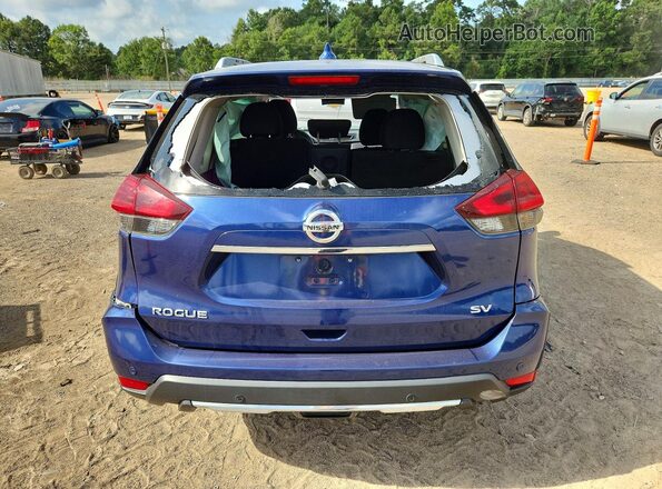 KNMAT2MT3KP538116 2019 NISSAN ROGUE Blue უკანა ხედი