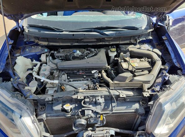 KNMAT2MT3KP538116 2019 NISSAN ROGUE Blue ძრავის განყოფილების ხედი