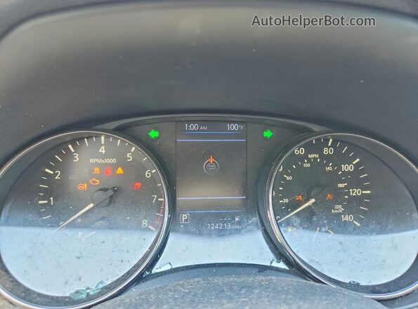 KNMAT2MT3KP538116 2019 NISSAN ROGUE Blue ხელსაწყოთა პანელის ხედი