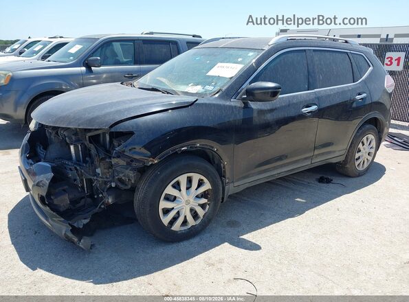 KNMAT2MT4GP637356 2016 NISSAN ROGUE Black Front left