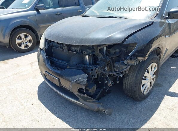 KNMAT2MT4GP637356 2016 NISSAN ROGUE Black Front view